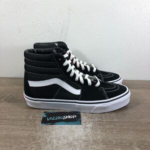 NEW WITH TAGS Vans SK8 Hi Suede Skate Black Sneakers Womens 10 721356